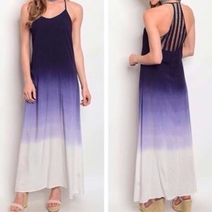 Dresses - Navy Ombré Maxi Dress Dresses - Navy Ombré Maxi Dress